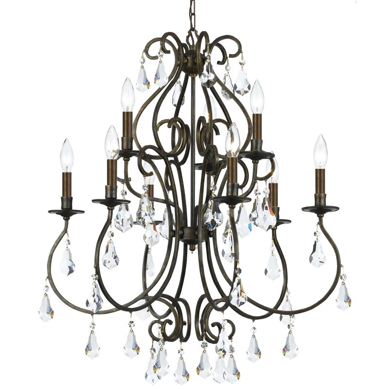 Ashton 9-Light Chandelier in English Bronze