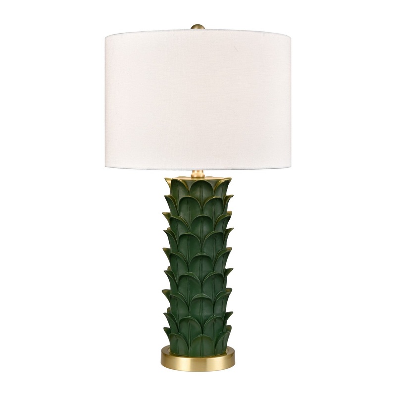 Beckwith 1-Light Table Lamp in Green