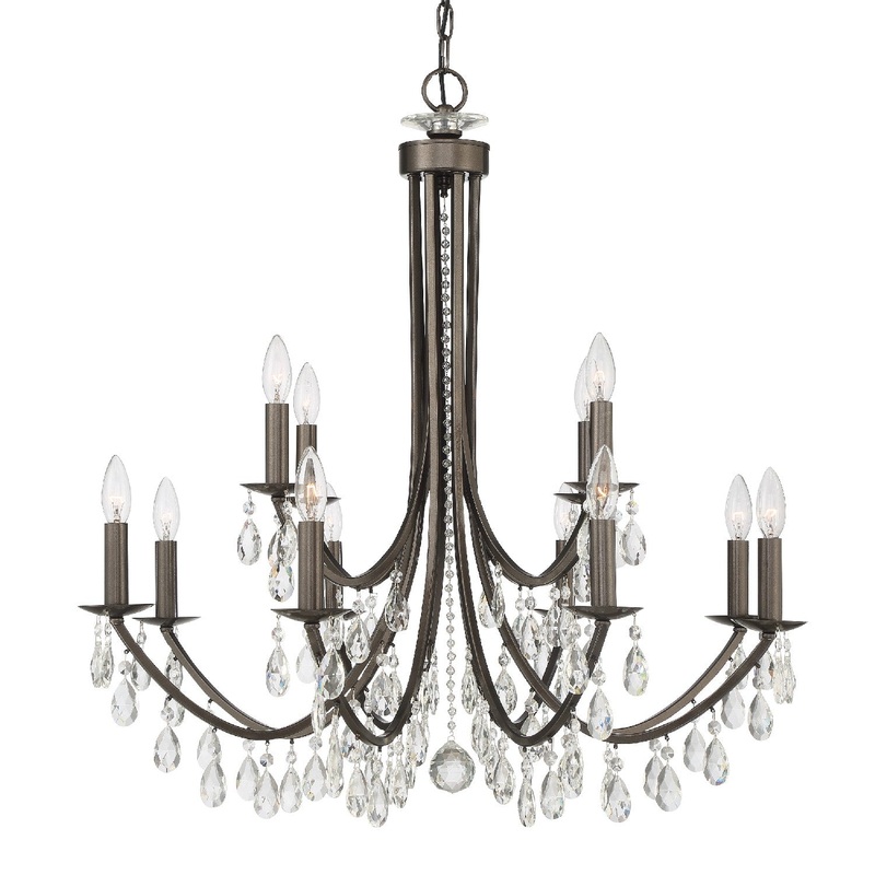 Bridgehampton 12-Light Chandelier in Vibrant Bronze