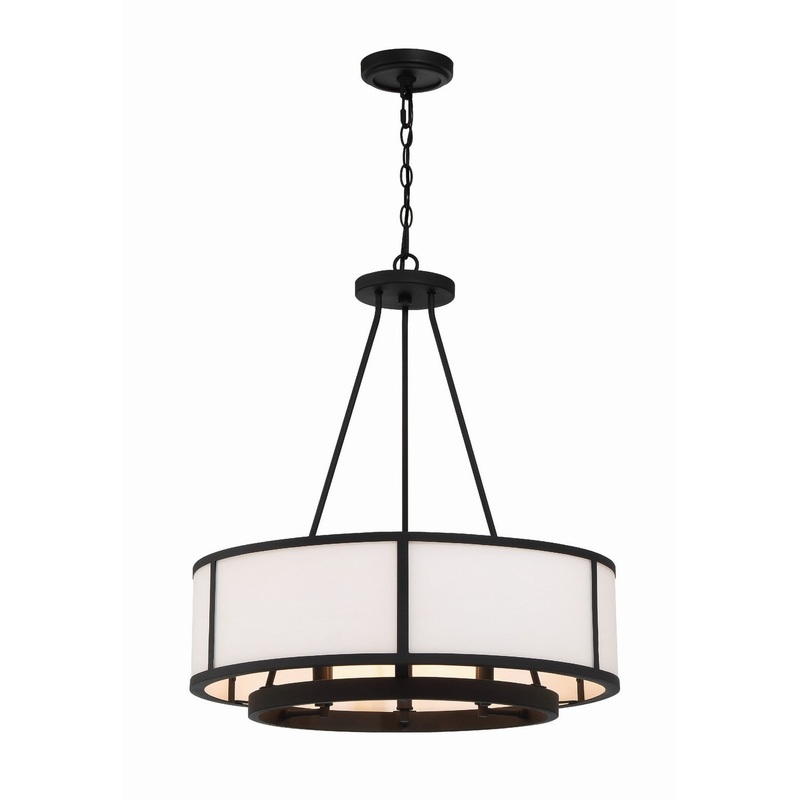 Bryant 6-Light Chandelier in Black Forged