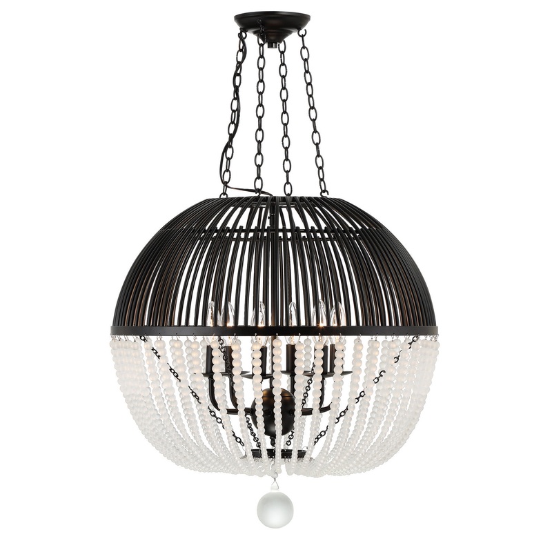 Duval 6-Light Pendant in Matte Black
