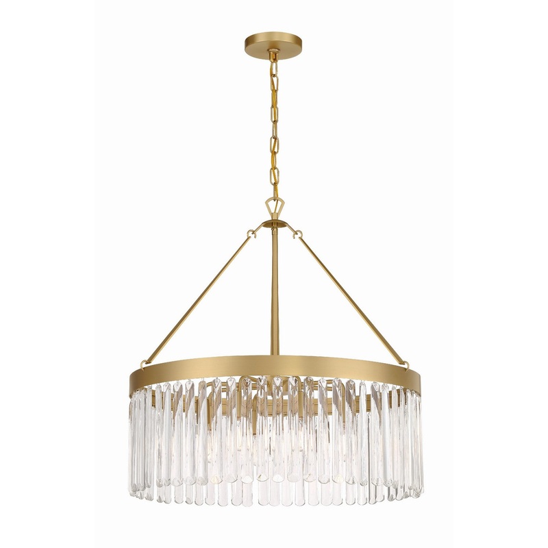 Emory 8-Light Chandelier in Modern Gold