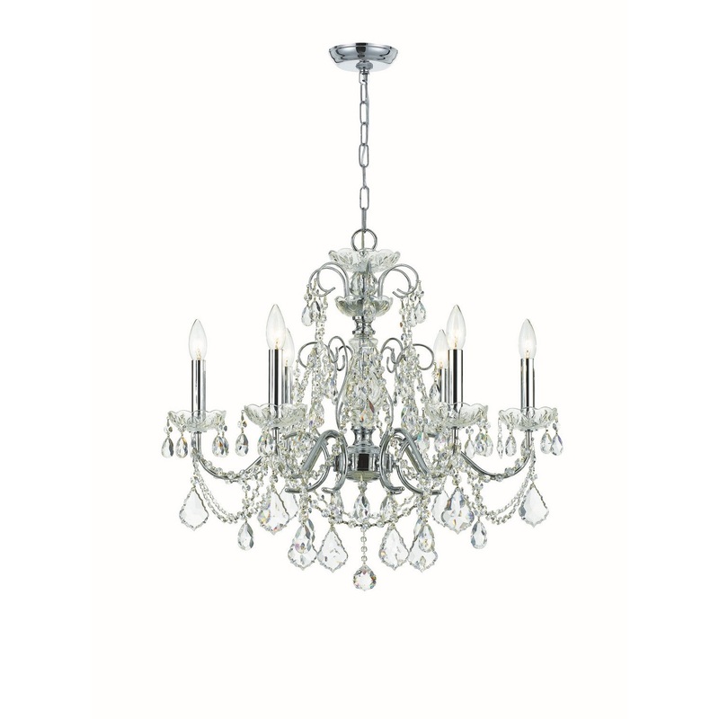 Imperial 6-Light Chandelier in Polished Chrome