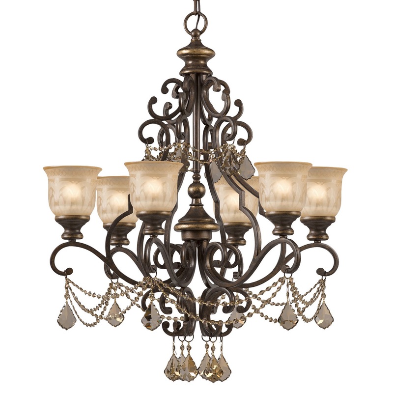 Norwalk 6-Light Chandelier in Bronze Umber