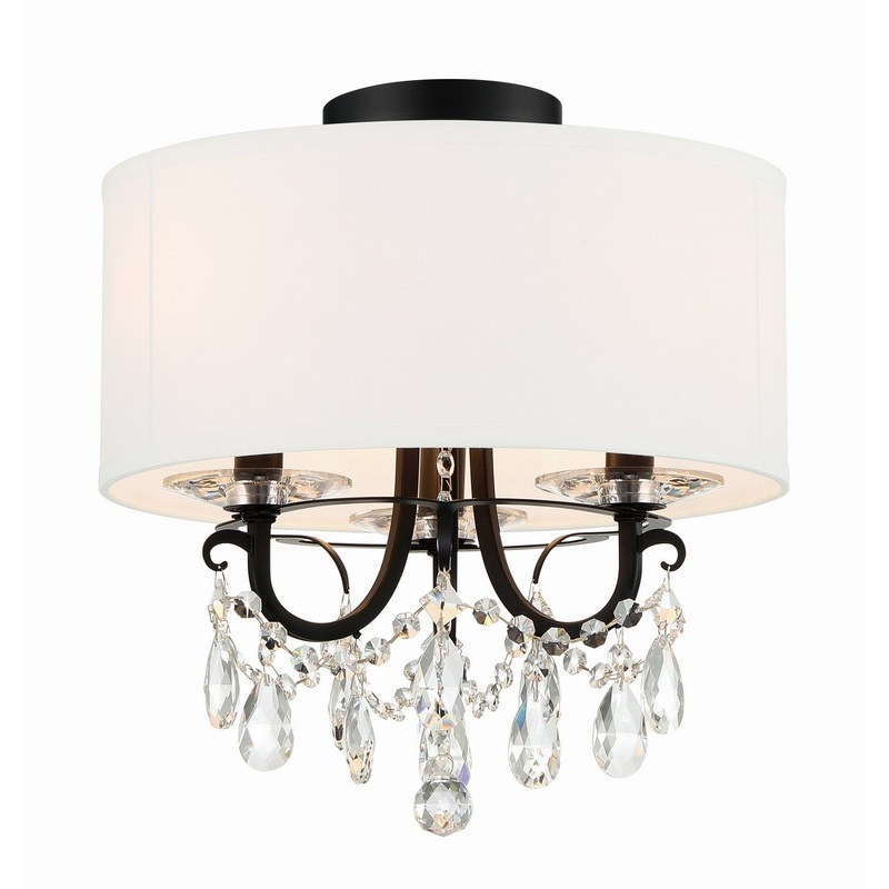 Othello 3-Light Ceiling Mount in Matte Black