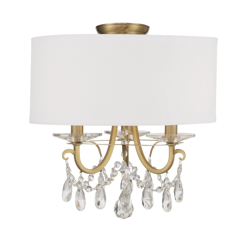 Othello 3-Light Ceiling Mount in Vibrant Gold