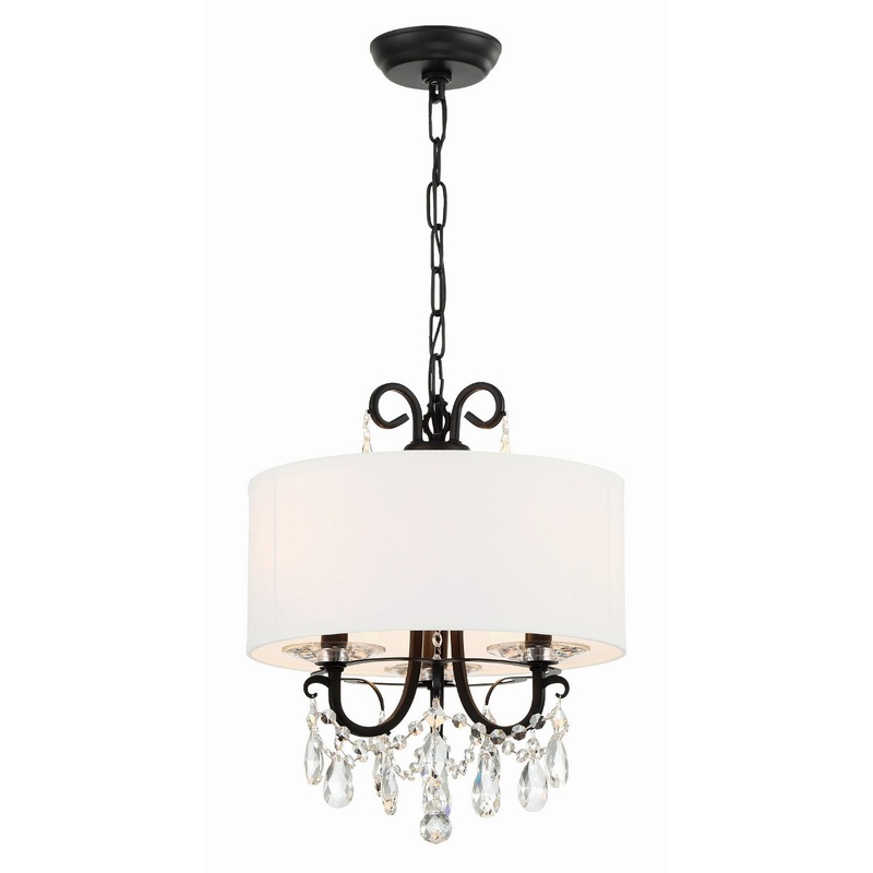 Othello 3-Light Mini Chandelier in Matte Black