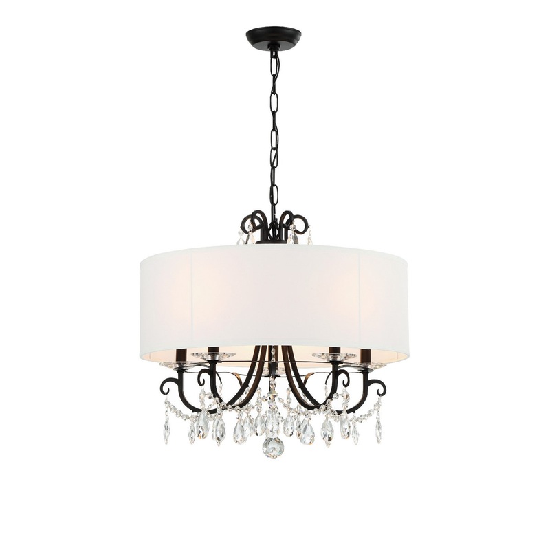 Othello 5-Light Chandelier in Matte Black
