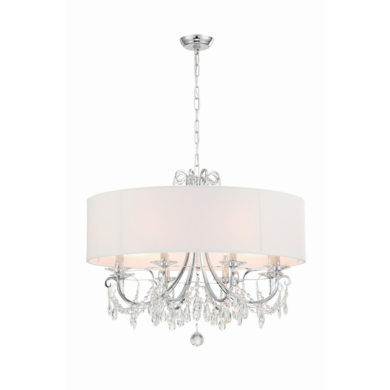 Othello 8-Light Chandelier in Polished Chrome