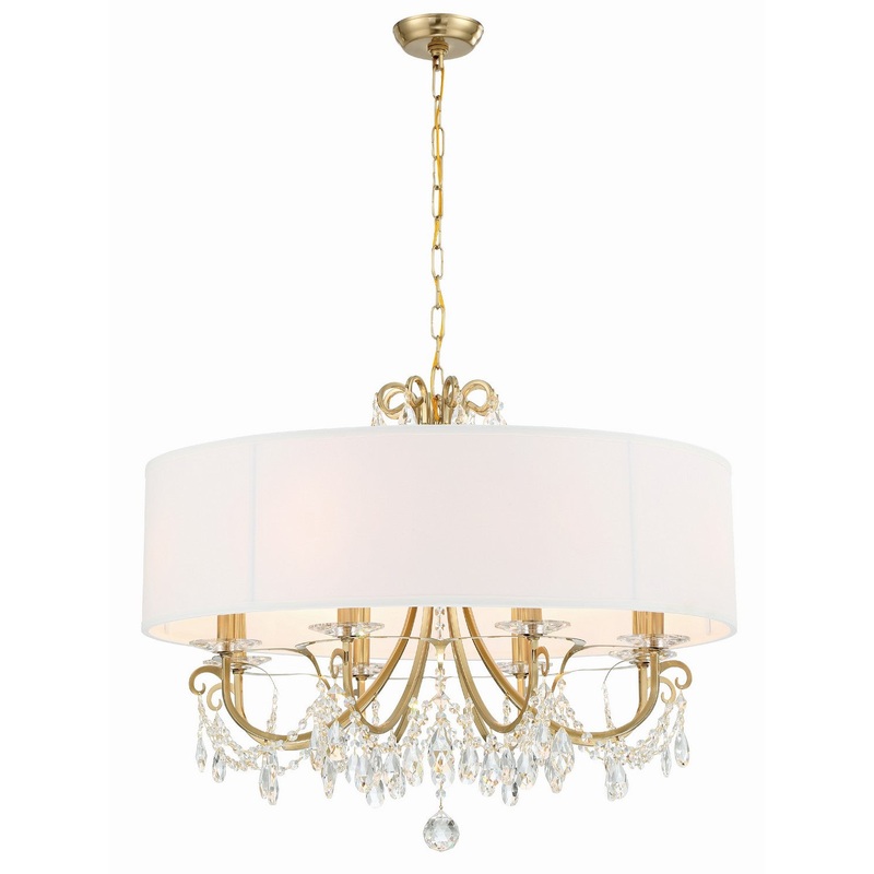 Othello 8-Light Chandelier in Vibrant Gold