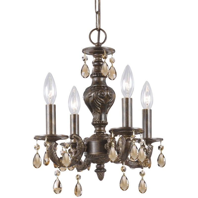Paris Market 4-Light Mini Chandelier in Venetian Bronze