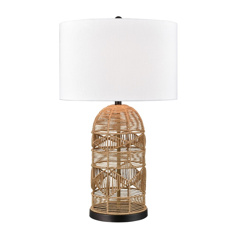 Peckham 1-Light Table Lamp in Brown