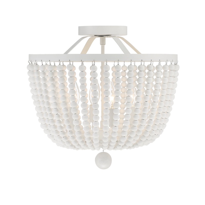 Rylee 4-Light Ceiling Mount in Matte White