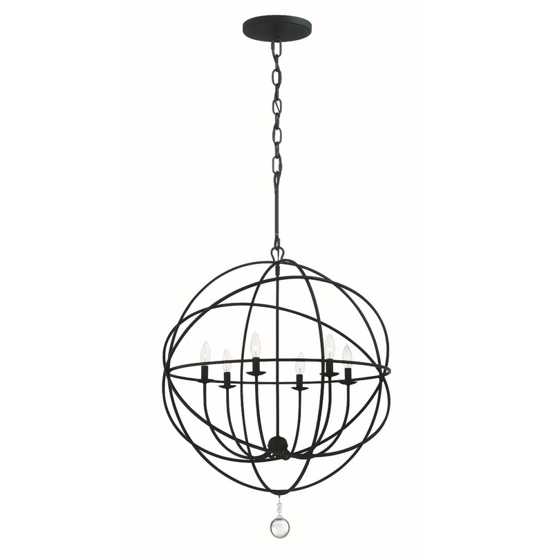 Solaris 6-Light Chandelier in Black