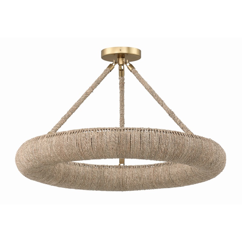 Oakley LED Semi-Flush Mount in Soft Gold