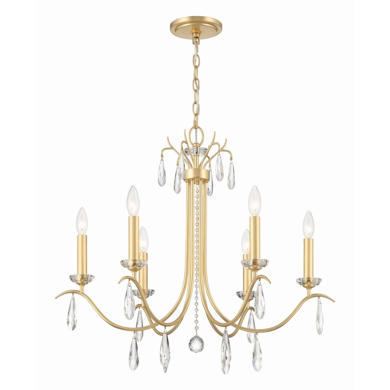 Rollins 6-Light Chandelier in Antique Gold