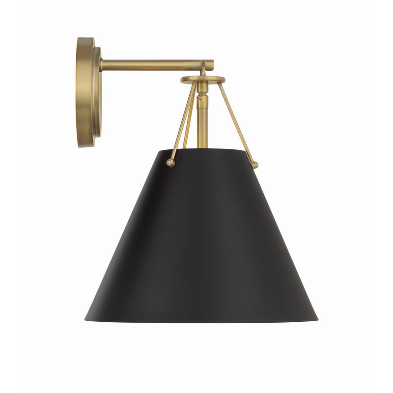 Xavier 1-Light Task Sconce in Vibrant Gold