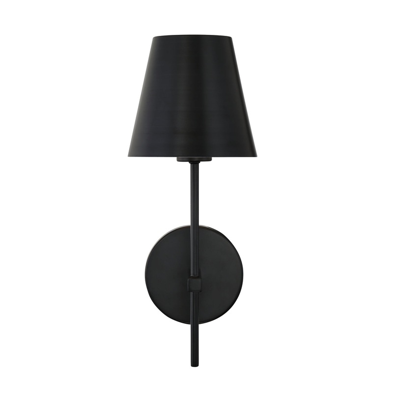Xavier 1-Light Wall Mount in Matte Black