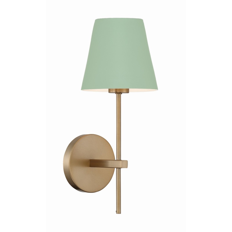 Xavier 1-Light Wall Sconce in Vibrant Gold & Green