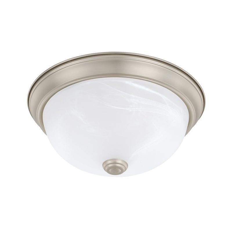 Bates 2-Light Flush Mount in Matte Nickel
