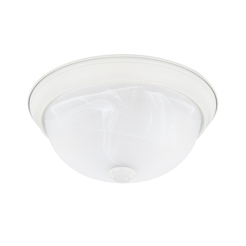 Bates 2-Light Flush Mount in Matte White