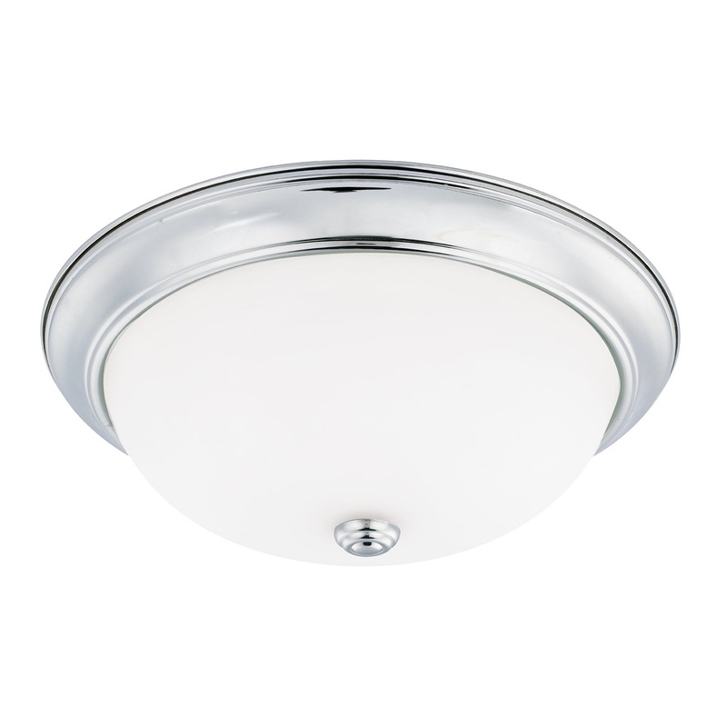 Bates 3-Light Flush Mount in Chrome