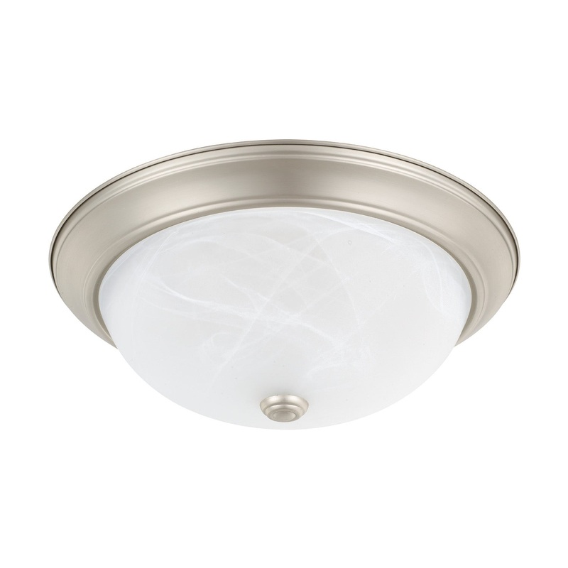 Bates 3-Light Flush Mount in Matte Nickel