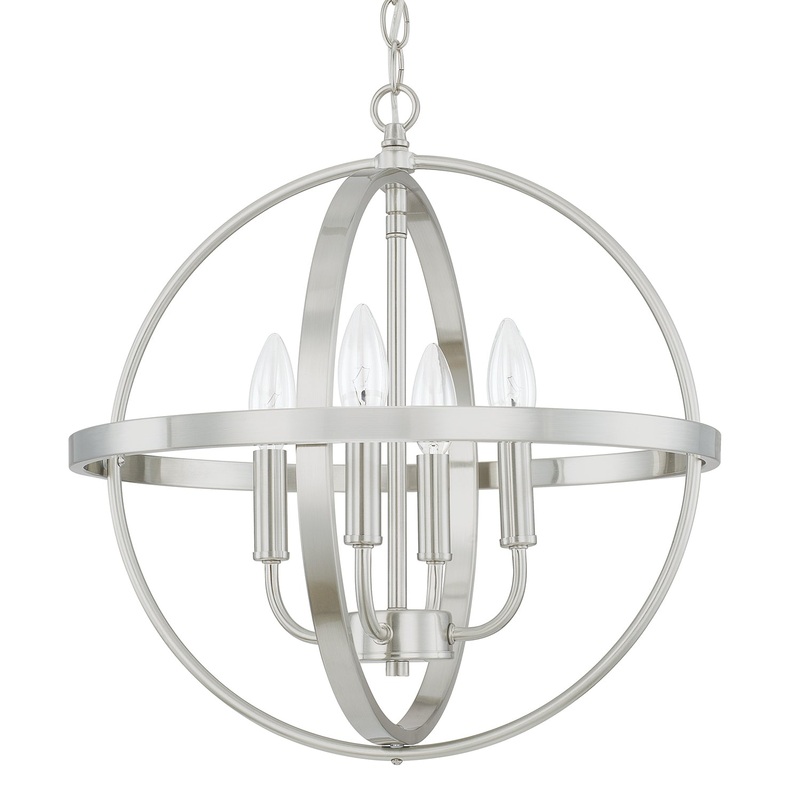 Hartwell 4-Light Pendant in Brushed Nickel