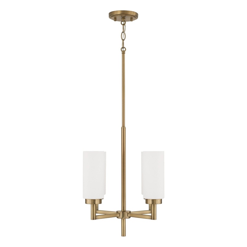 Alyssa 4-Light Pendant in Aged Brass