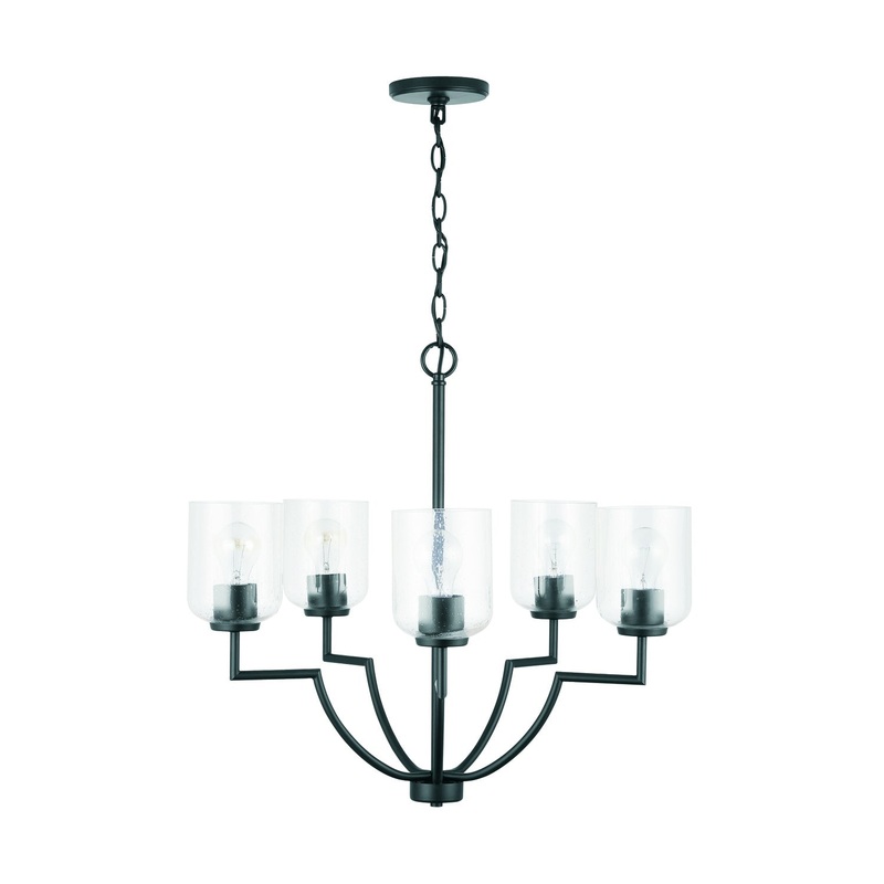 Carter 5-Light Chandelier in Matte Black