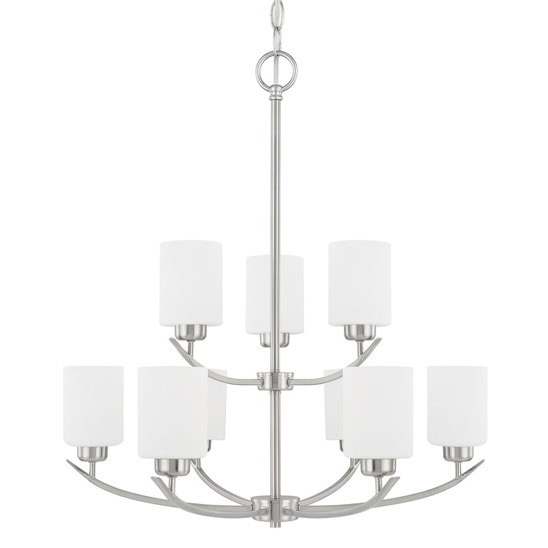 Dixon 9-Light Chandelier in Brushed Nickel