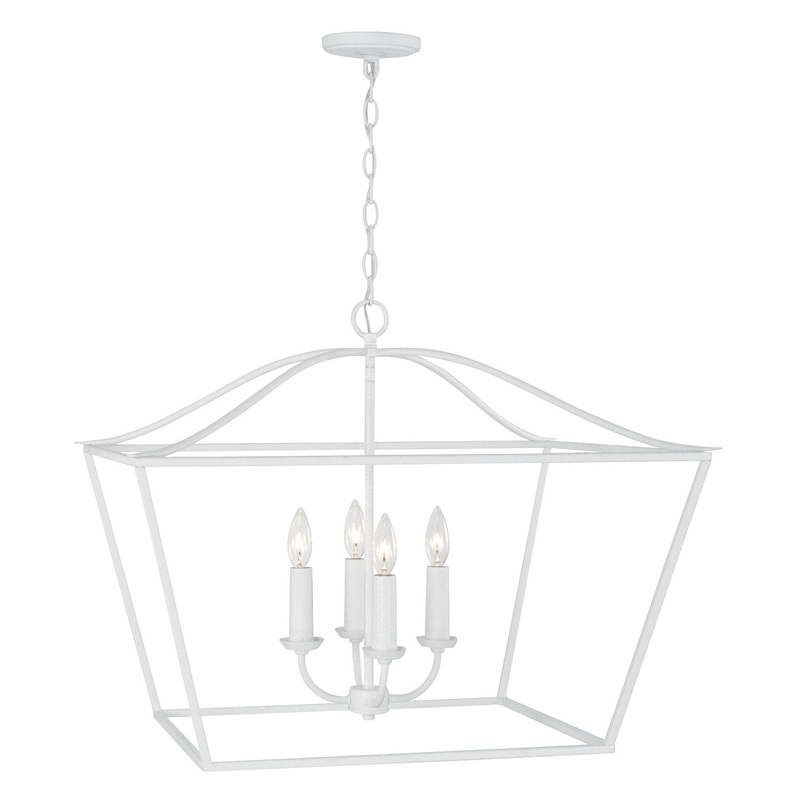Grady 4-Light Pendant in Textured White