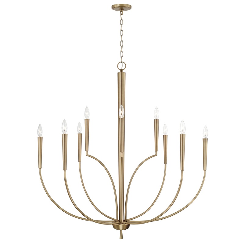 Holden 10-Light Chandelier in Aged Brass
