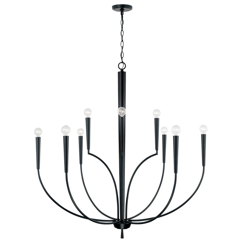 Holden 10-Light Chandelier in Matte Black