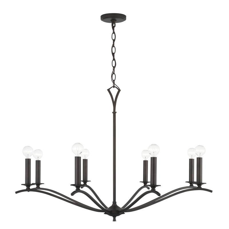 Jaymes 8-Light Chandelier in Old Bronze