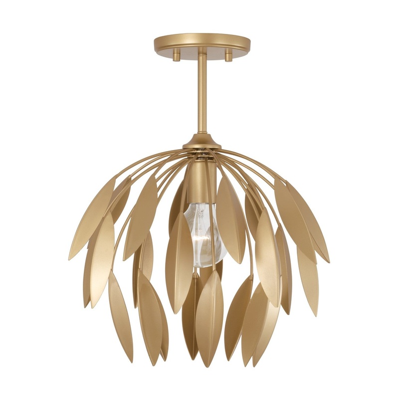 Margeaux 1-Light Pendant in Buffed Gold