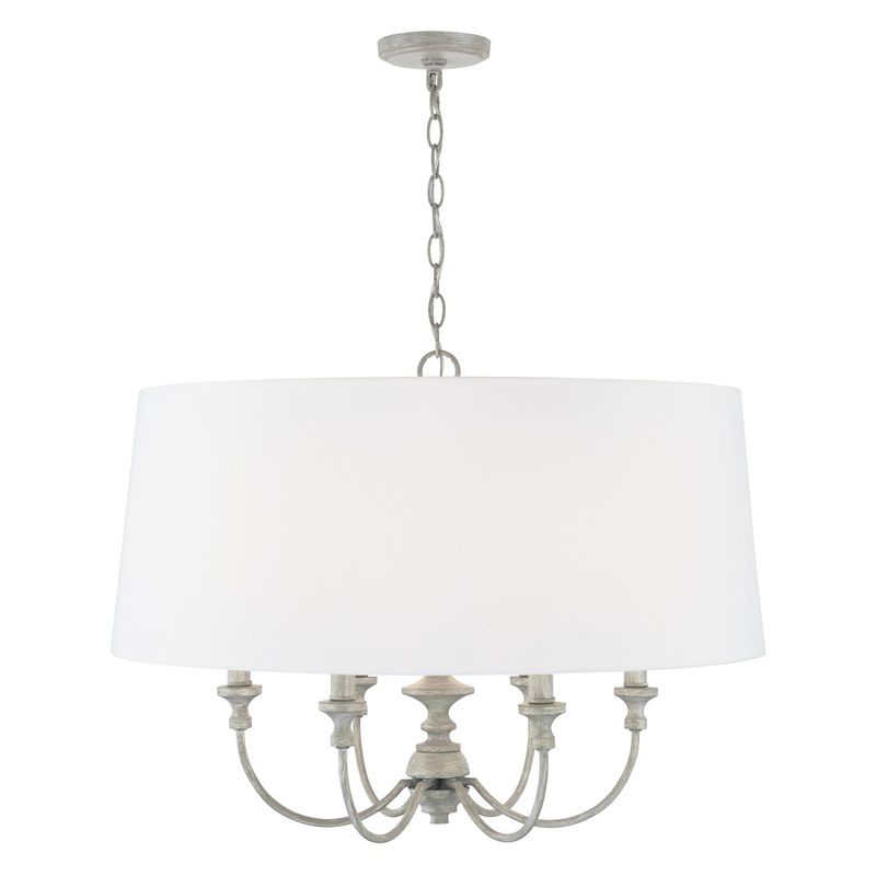 Penelope 6-Light Pendant in Painted Grey