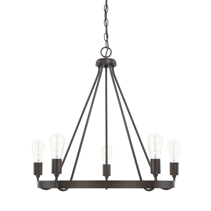 Tanner 5-Light Chandelier in Bronze