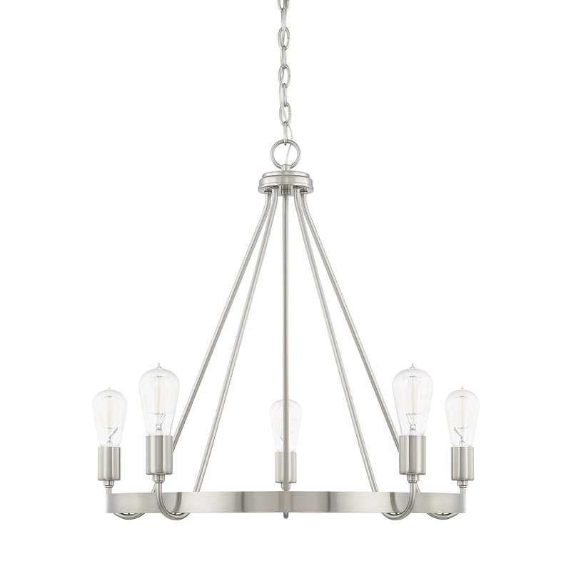 Tanner 5-Light Chandelier in Brushed Nickel