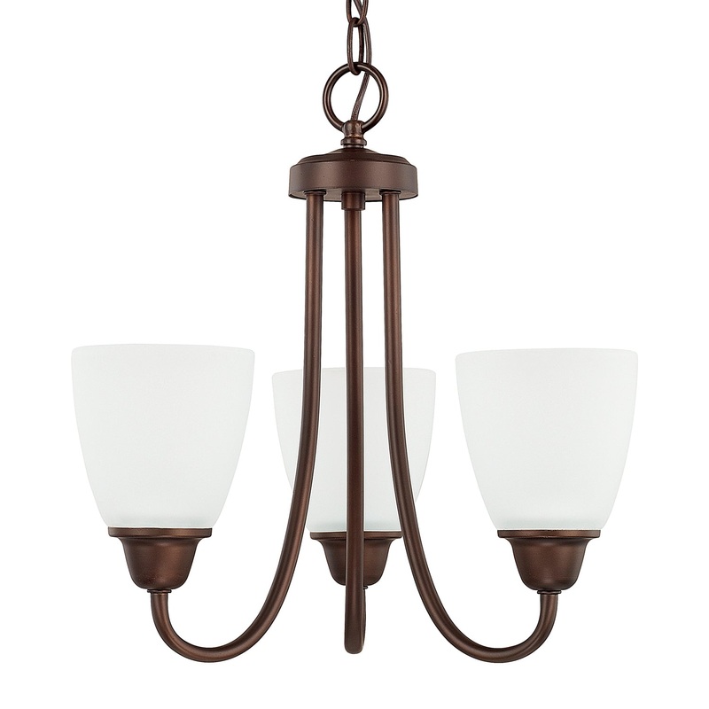 Trenton 3-Light Chandelier in Bronze