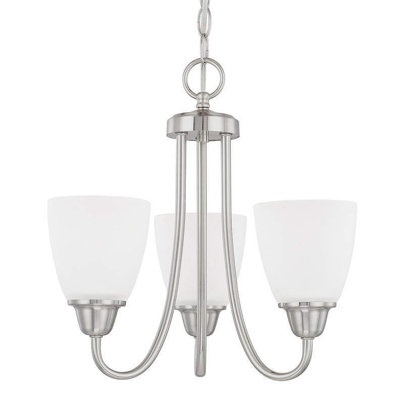 Trenton 3-Light Chandelier in Brushed Nickel