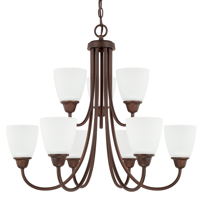 Trenton 9-Light Chandelier in Bronze