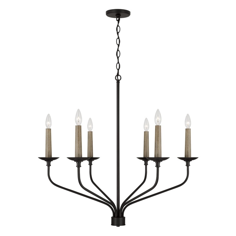 Wilder 6-Light Chandelier in Matte Black