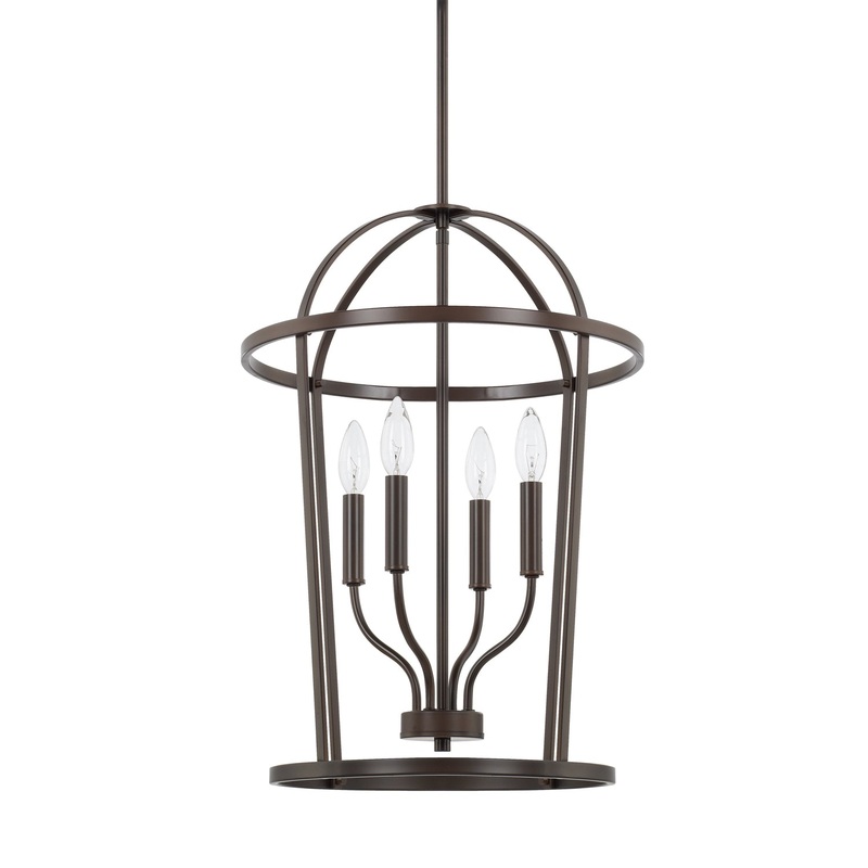 Greyson 4-Light Foyer Pendant in Bronze
