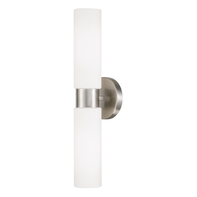 Theo 2-Light Wall Sconce in Brushed Nickel