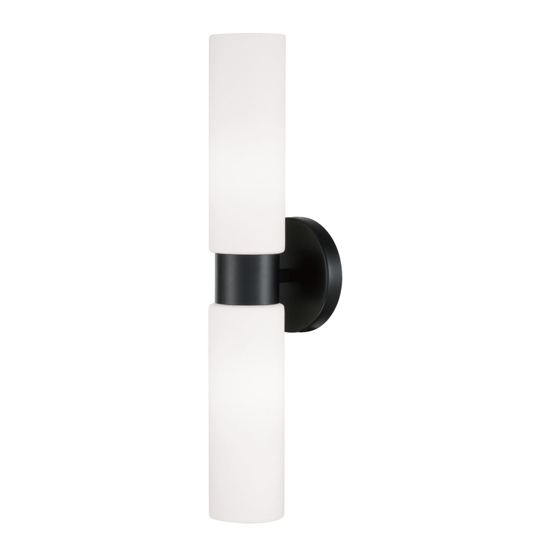 Theo 2-Light Wall Sconce in Matte Black