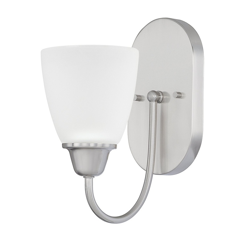 Trenton 1-Light Wall Sconce in Brushed Nickel