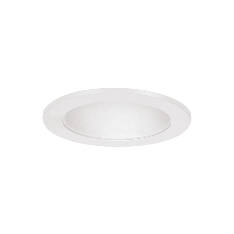 4" Frosted Glass Shower Trim