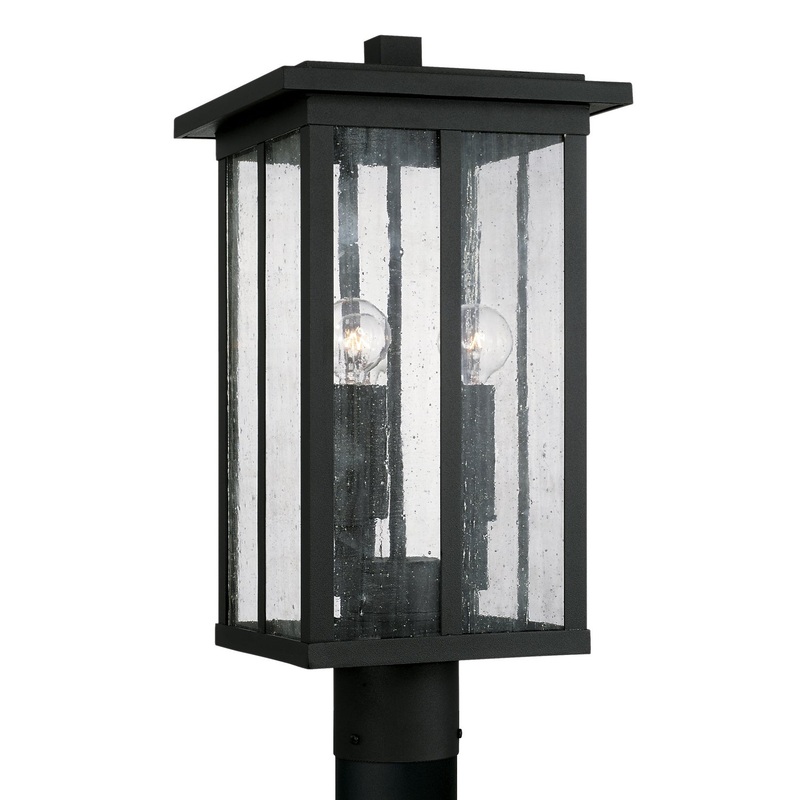 Barrett 3-Light Outdoor Post Lantern in Black