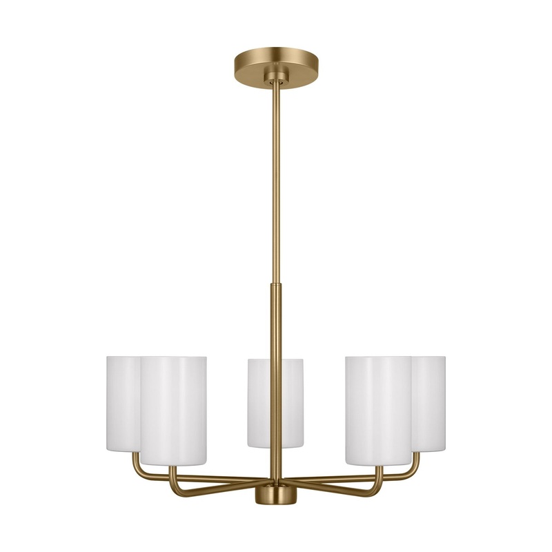 Rhett 5-Light Chandelier in Satin Bronze
